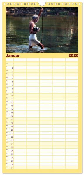 Produktbild: Familienplaner 2026 - Indiens Gesichter mit 5 Spalten (Wandkalender, 21 x 45 cm) CALVENDO