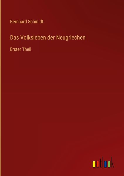 Produktbild: Das Volksleben der Neugriechen