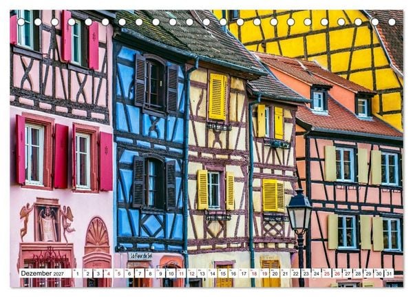 Produktbild: Im Elsass - Eine bunte Vielfalt zum verlieben (Tischkalender 2027 DIN A5 quer), CALVENDO Monatskalender