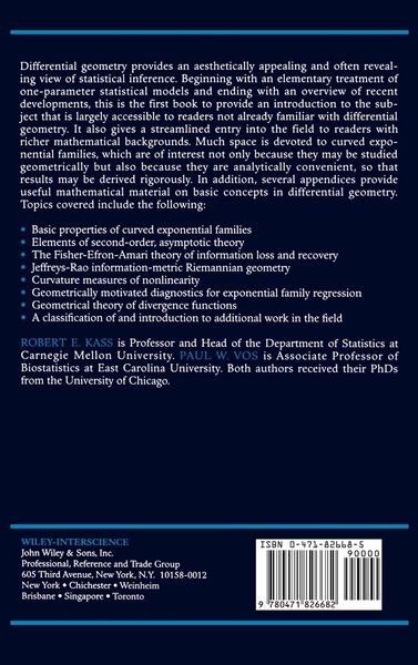 Produktbild: Geometrical Foundations of Asymptotic Inference