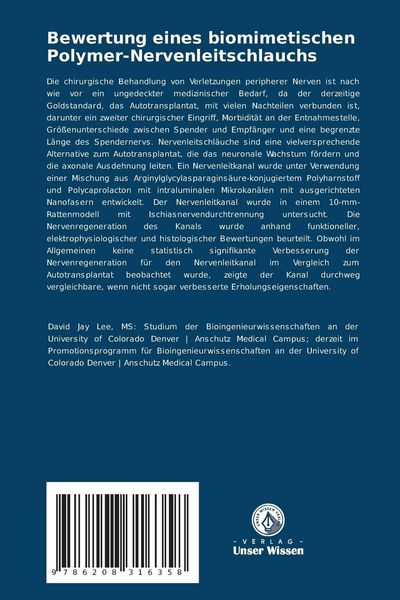 Produktbild: Bewertung eines biomimetischen Polymer-Nervenleitschlauchs
