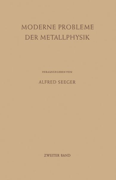Produktbild: Moderne Probleme der Metallphysik