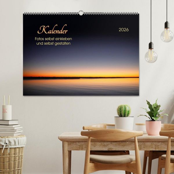 Produktbild: Kalender - Fotos selbst einkleben und selbst gestalten (Wandkalender 2026 DIN A2 quer), CALVENDO Monatskalender