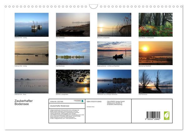 Produktbild: Zauberhafter Bodensee (Wandkalender 2026 DIN A3 quer), CALVENDO Monatskalender