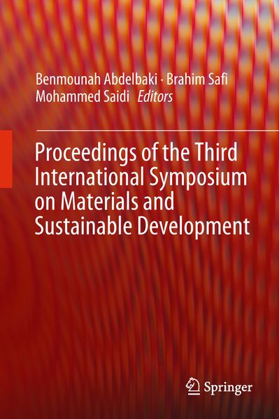 Produktbild: Proceedings of the Third International Symposium on Materials and Sustainable Development