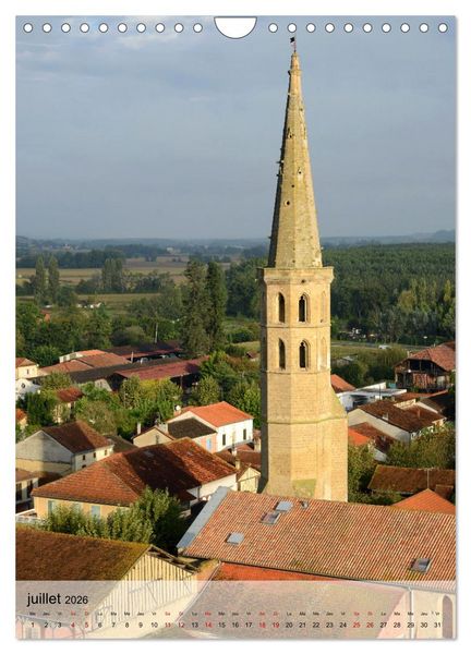Produktbild: BASTIDES Occitanie (Calendrier mural 2026 DIN A4 horizontal), CALVENDO calendrier mensuel