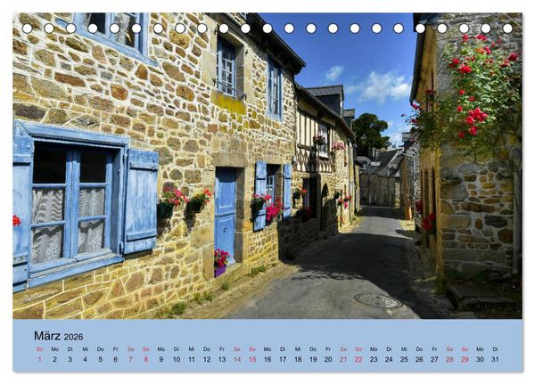 Produktbild: Dorfidyllen in Frankreich (Tischkalender 2026 DIN A5 quer), CALVENDO Monatskalender