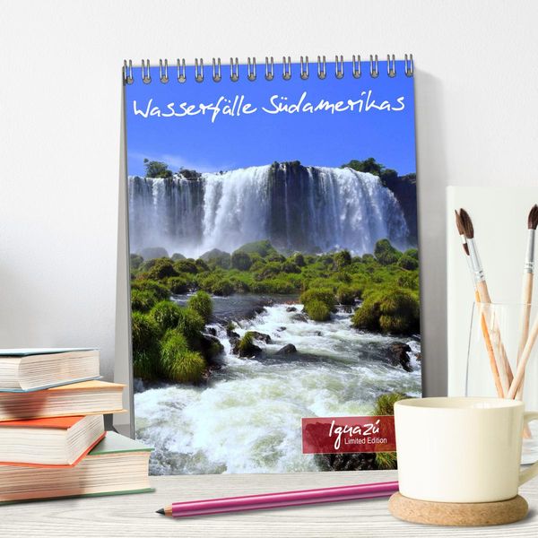 Produktbild: Wasserf&auml;lle S&uuml;damerikas - Iguazu Wasserf&auml;lle (Tischkalender 2026 DIN A5 hoch), CALVENDO Monatskalender