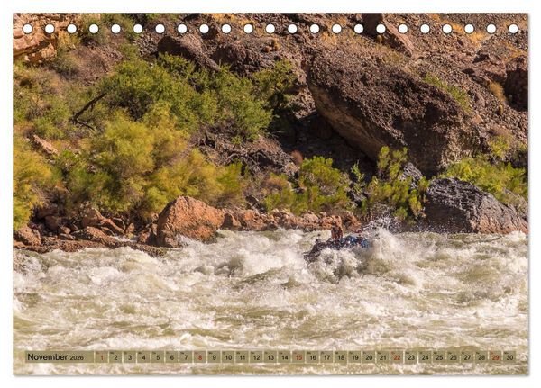 Produktbild: Colorado River Rafting im Grand Canyon (Tischkalender 2026 DIN A5 quer), CALVENDO Monatskalender