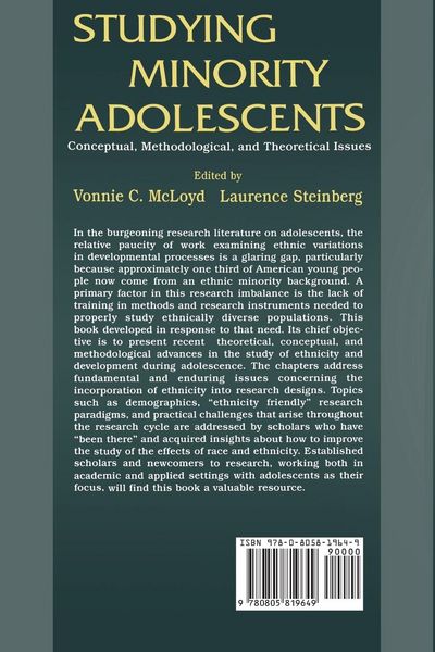 Produktbild: Studying Minority Adolescents