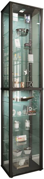 Produktbild: Holz Glas Stand Vitrine Sammelvitrine Kavisa XXL
