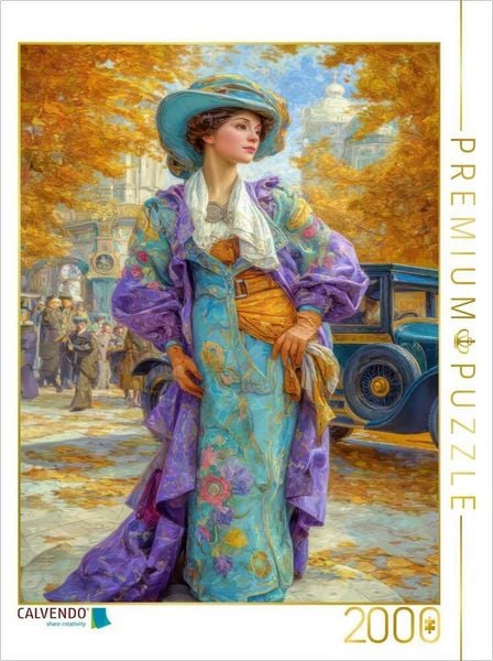 CALVENDO Puzzle Sinnliche Schönheit des Jugendstils | 2000 Teile Lege-Größe 90x67cm Foto-Puzzle für glückliche Stunden