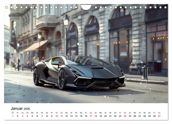 Produktbild: Schnelle Sportwagen (Wandkalender 2026 DIN A4 quer), CALVENDO Monatskalender