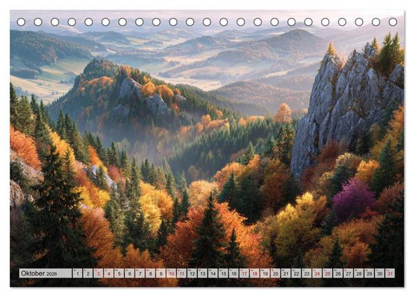 Produktbild: Die Sprache der Gipfel (Tischkalender 2026 DIN A5 quer), CALVENDO Monatskalender