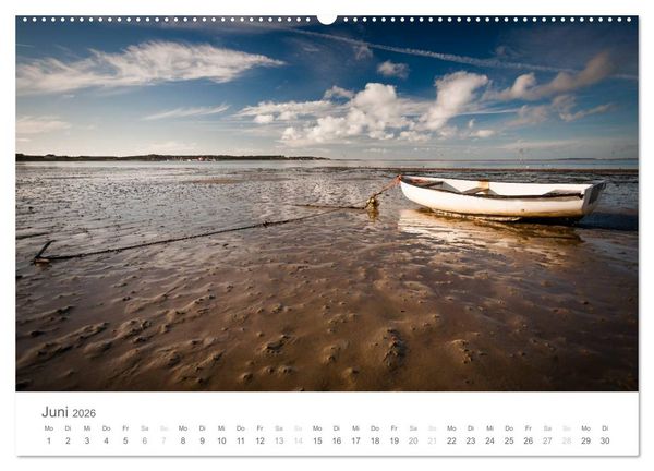 Produktbild: Nordfriesische Inselwelt - Bunte Watt- und Wolkenlandschaften (Wandkalender 2026 DIN A2 quer), CALVENDO Monatskalender