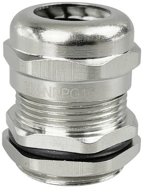 Produktbild: TRU COMPONENTS TC-10302884 Kabelverschraubung PG16 Messing (vernickelt) Metall 1St.