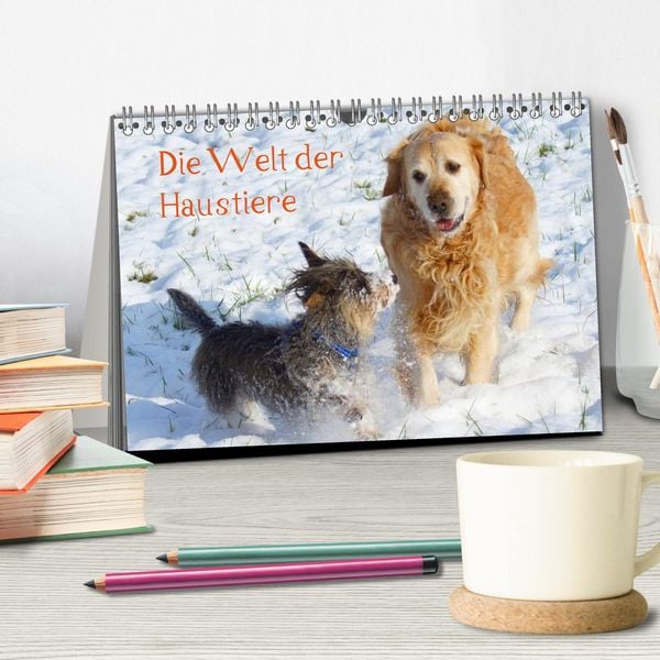 Produktbild: Die Welt der Haustiere (Tischkalender 2026 DIN A5 quer), CALVENDO Monatskalender