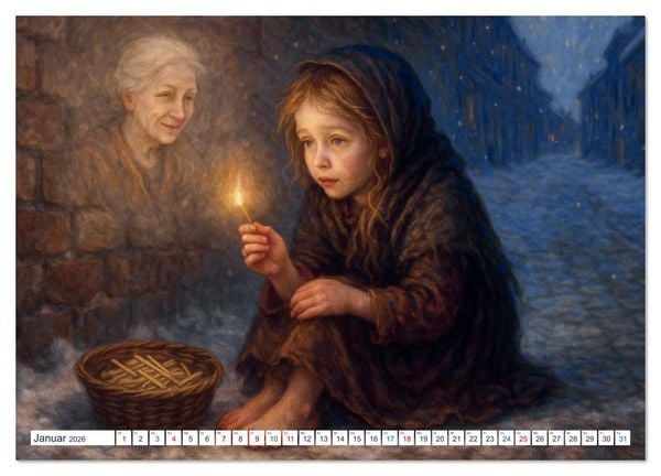 Produktbild: Hans Christian Andersen. Sein Leben, seine Werke (Wandkalender 2026 DIN A4 quer), CALVENDO Monatskalender