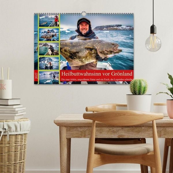 Produktbild: Heilbuttwahnsinn vor Gr&ouml;nland (Wandkalender 2027 DIN A3 quer), CALVENDO Monatskalender