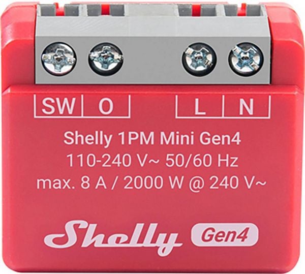 Produktbild: Shelly 1PM Mini Gen4 Funk-Schalter
