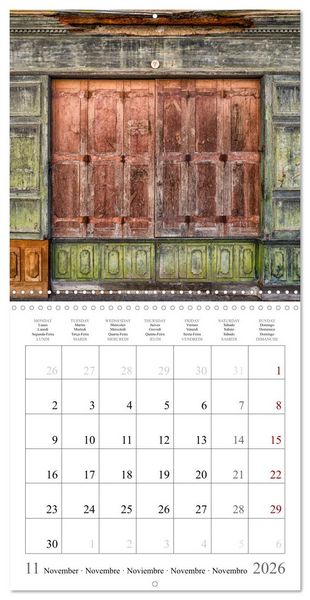 Produktbild: L'&acirc;me des boutiques oubli&eacute;es (Calendrier mural carr&eacute; 2026 30x30 cm) Calendrier double avec une page pour vos prises de notes