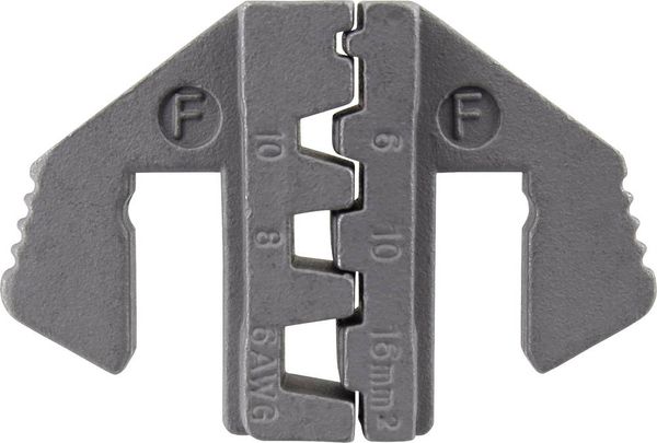 Produktbild: TOOLCRAFT PLE-0F Crimpeinsatz Aderendh&uuml;lsen 6 bis 16 mm&sup2; Passend f&uuml;r Marke (Zangen):TOOLCRAFT PZ-500