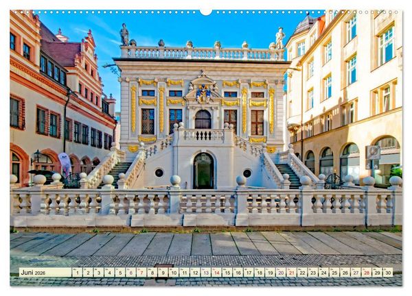 Produktbild: Leipzig - meine Stadt mit viel Herz (hochwertiger Premium Wandkalender 2026 DIN A2 quer), Kunstdruck in Hochglanz