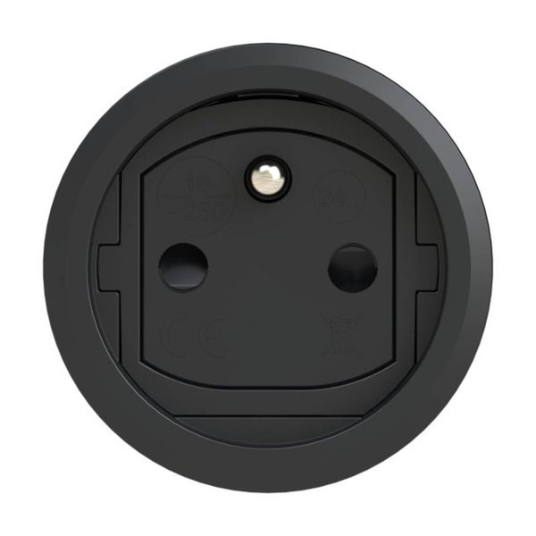 Produktbild: PCE 2411-src Schutzkontaktkupplung Gummi, Kunststoff 230V Schwarz, Rot IP54