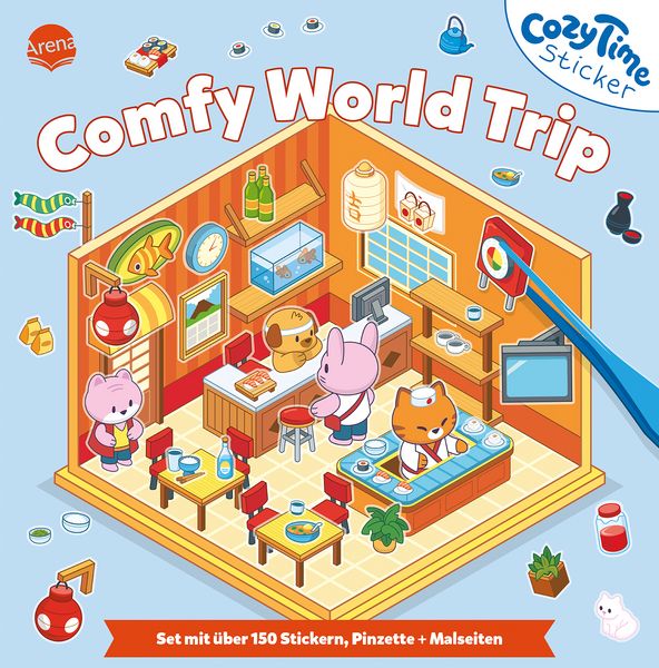 Produktbild: Cozy Time Sticker. Comfy World Trip