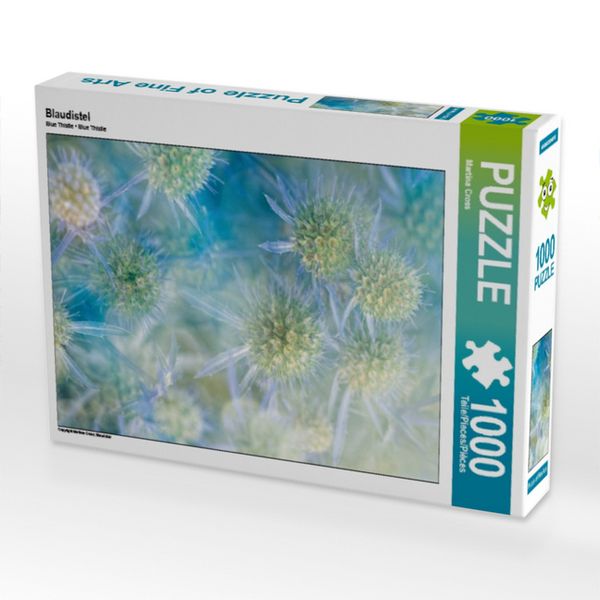 Produktbild: CALVENDO Puzzle Blaudistel | 1000 Teile Lege-Gr&ouml;&szlig;e 64x48cm Foto-Puzzle f&uuml;r gl&uuml;ckliche Stunden