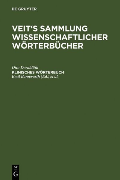 Produktbild: Klinisches W&ouml;rterbuch