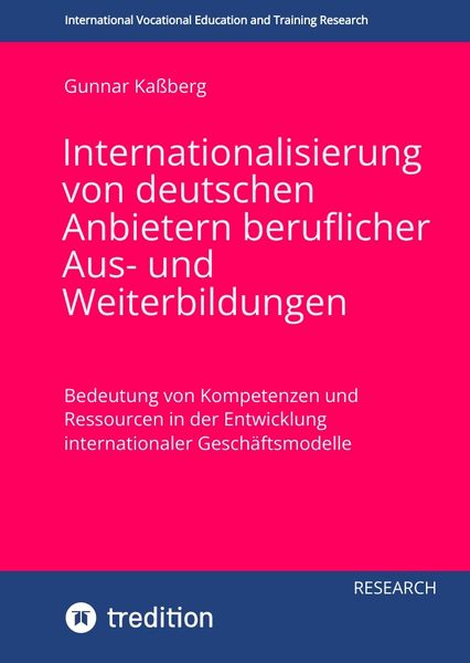 Produktbild: Internationalisierung von deutschen Anbietern beruflicher Aus- und Weiterbildungen