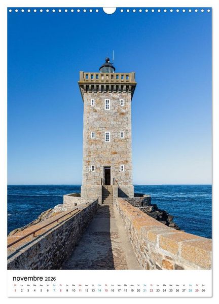 Produktbild: Phares Bretons Gardiens de la c&ocirc;te bretonne (Calendrier mural 2026 DIN A3 horizontal), CALVENDO calendrier mensuel