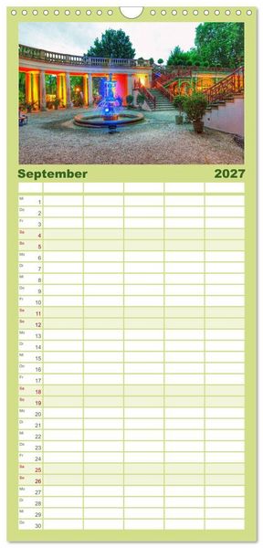 Produktbild: Familienplaner 2027 - Schwerin - Welterbe mit 5 Spalten (Wandkalender, 21 x 45 cm) CALVENDO