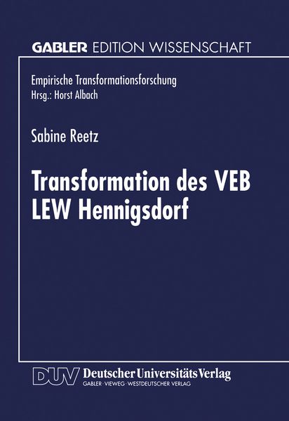 Produktbild: Transformation des VEB LEW Hennigsdorf