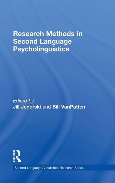 Produktbild: Research Methods in Second Language Psycholinguistics