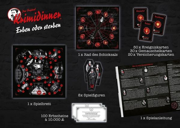 Produktbild: Erben oder Sterben &ndash; Das offizielle Spiel zum Original Krimidinner&reg;
