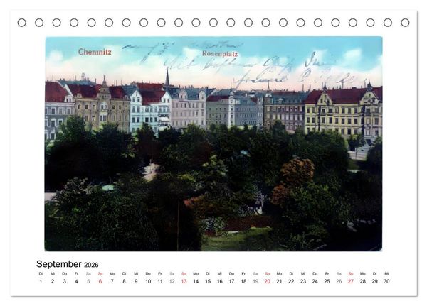 Produktbild: Gr&uuml;&szlig;e aus Chemnitz (Tischkalender 2026 DIN A5 quer), CALVENDO Monatskalender