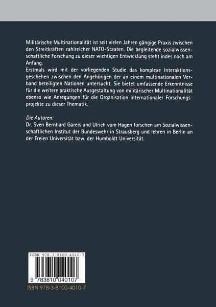 Produktbild: Milit&auml;rkulturen und Multinationalit&auml;t
