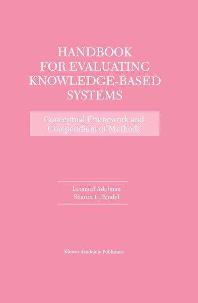 Produktbild: Handbook for Evaluating Knowledge-Based Systems