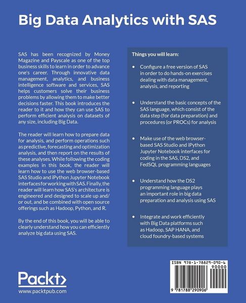 Produktbild: Big Data Analytics with SAS