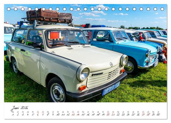 Produktbild: Trabi-Treffen (Tischkalender 2026 DIN A5 quer), CALVENDO Monatskalender