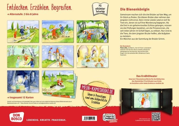 Produktbild: Die Bienenk&ouml;nigin. Kamishibai Bildkartenset.