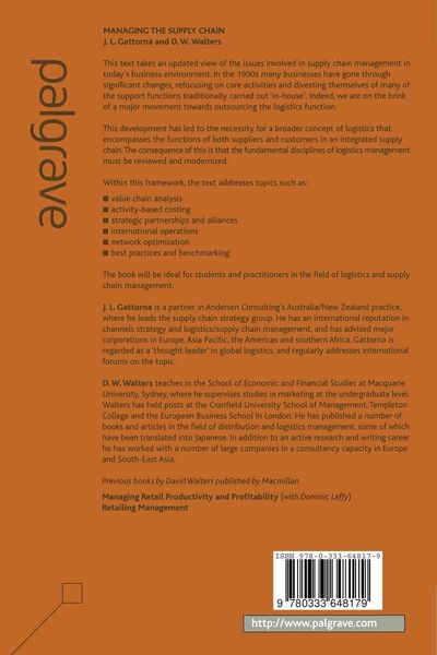 Produktbild: Managing the Supply Chain