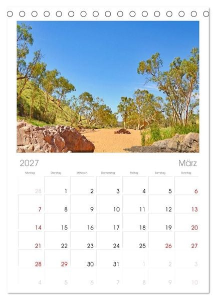 Produktbild: Faszination Australien - eine Traumreise (Tischkalender 2027 DIN A5 hoch), CALVENDO Monatskalender