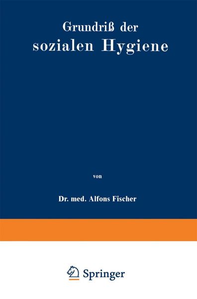 Produktbild: Grundri&szlig; der sozialen Hygiene