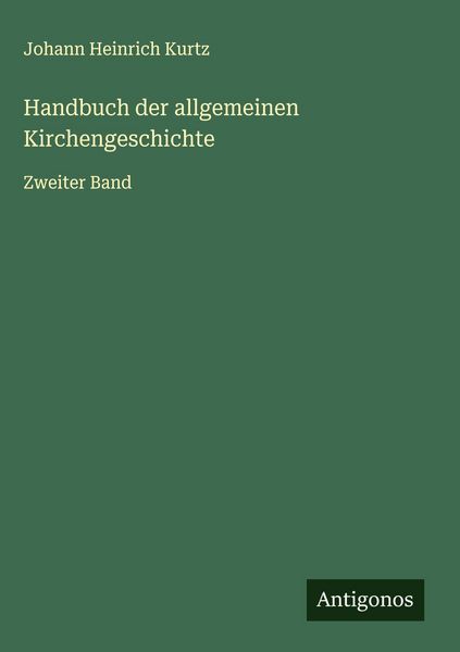 Produktbild: Handbuch der allgemeinen Kirchengeschichte