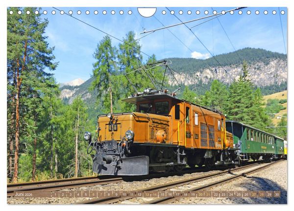 Produktbild: Im Zug durch Schweizer Berge (Wandkalender 2026 DIN A4 quer), CALVENDO Monatskalender