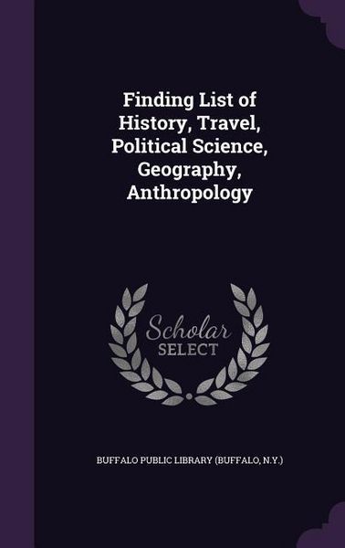 Produktbild: Finding List of History, Travel, Political Science, Geography, Anthropology