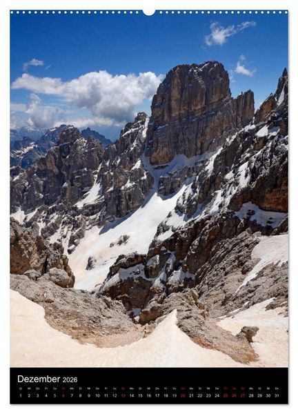 Produktbild: Dolomiten &ndash; Eine Gipfelparade (Wandkalender 2026 DIN A2 hoch), CALVENDO Monatskalender